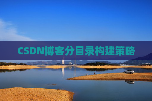 CSDN博客分目录构建策略